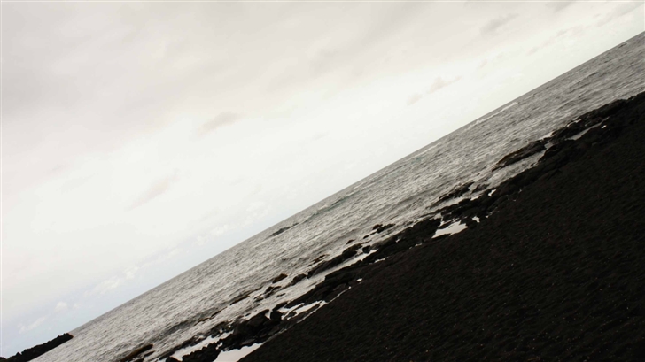 Black Sand Beach Hawaii Mac Wallpaper