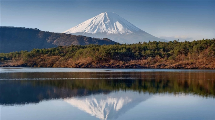 Mount Fuji Reflection Mac Wallpaper