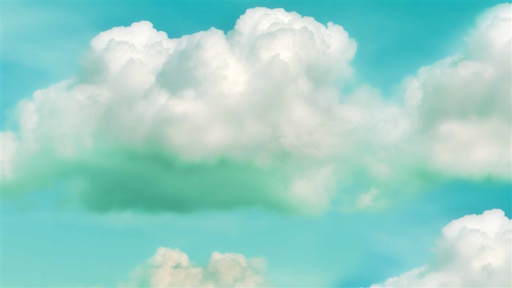 Clouds Green Mac Wallpaper