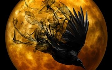 Halloween Raven All Mac wallpaper