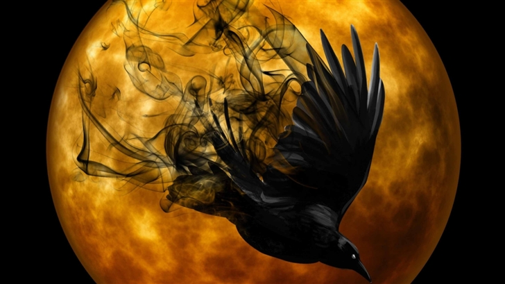 Halloween Raven Mac Wallpaper