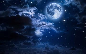 Beautiful Moon In The Sky MacBook Air wallpaper