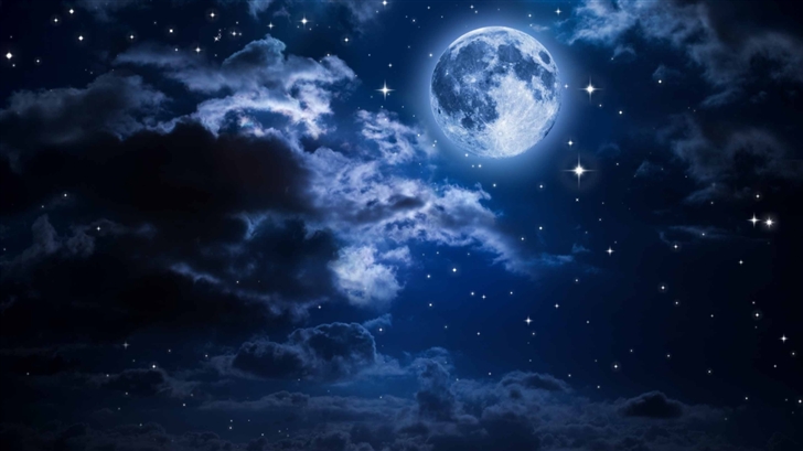 Beautiful Moon In The Sky Mac Wallpaper