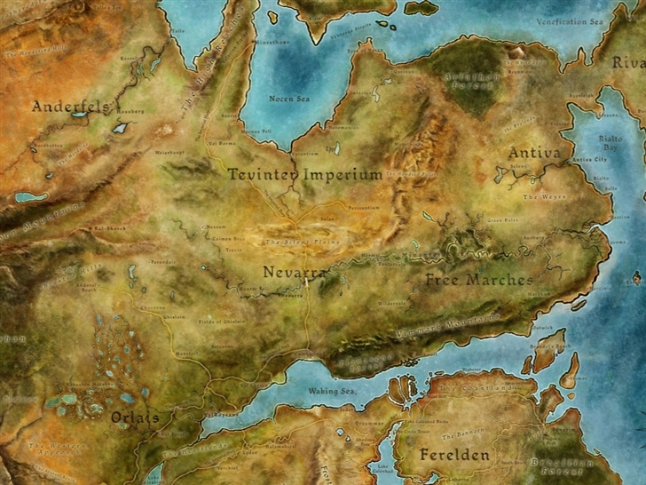 Dragon Age 2 Map Mac Wallpaper