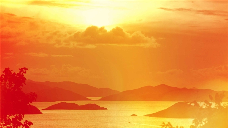 British Birgin Islands Sunset Mac Wallpaper