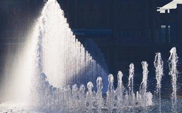House Of Culture Fountain All Mac wallpaper