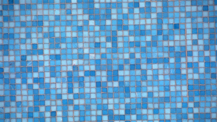 Blue Mosaic Mac Wallpaper