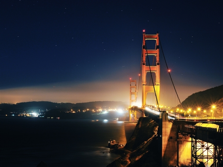 Golden Gate At Night 2 Mac Wallpaper