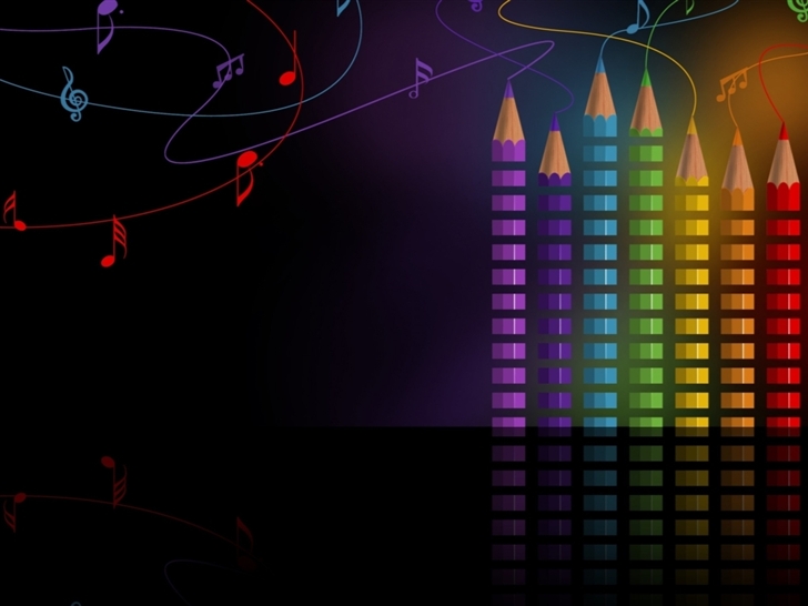 Rainbow Pencils Mac Wallpaper