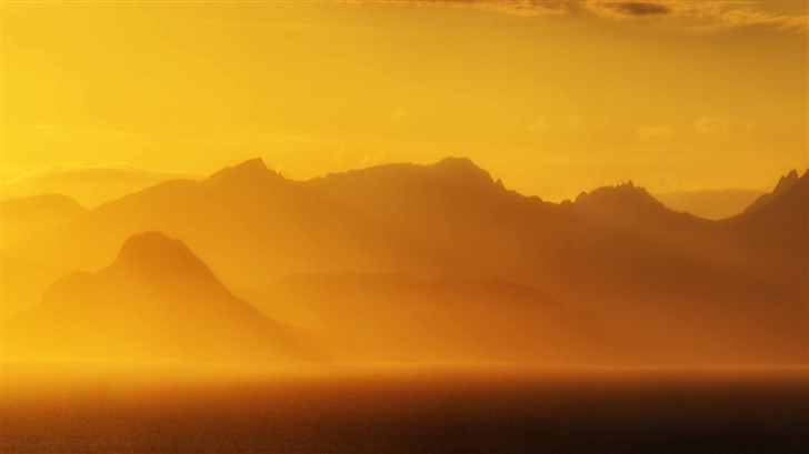 Golden Sunset Isle Of Arran Scotland Mac Wallpaper