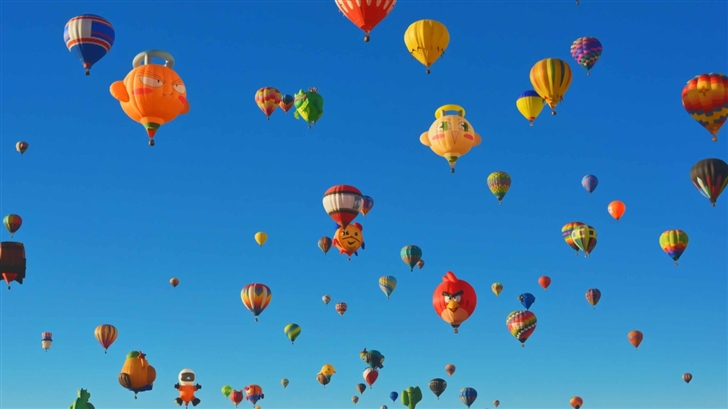 Flying Balloon Mac Wallpaper