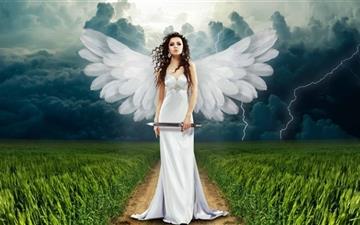 Angel On Earth All Mac wallpaper