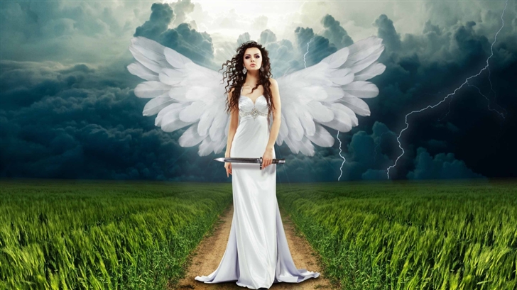 Angel On Earth Mac Wallpaper