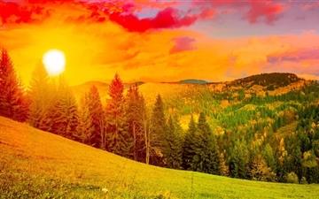 Colorful Sunrise Mountain All Mac wallpaper