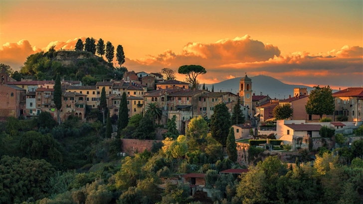 Tuscany Italy Villages Mac Wallpaper
