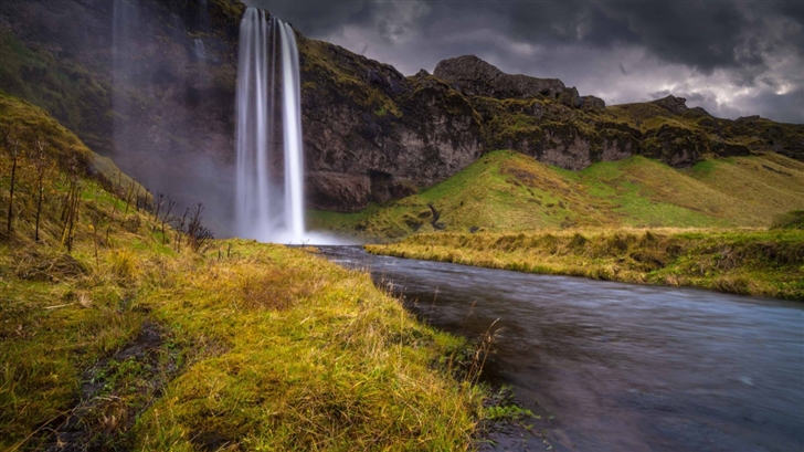 Waterfall Iceland Mac Wallpaper