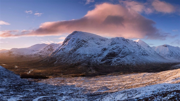 Winter Dawn Glencoe Scotland Mac Wallpaper