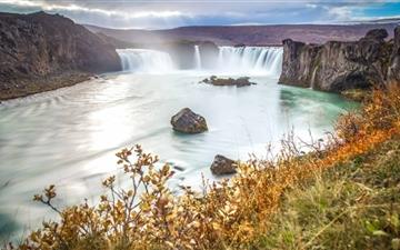 Iceland Godafoss Waterfall All Mac wallpaper