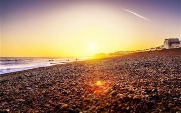 Brighton Beach Sunset All Mac wallpaper