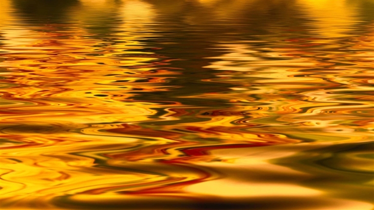 Golden Water Mac Wallpaper