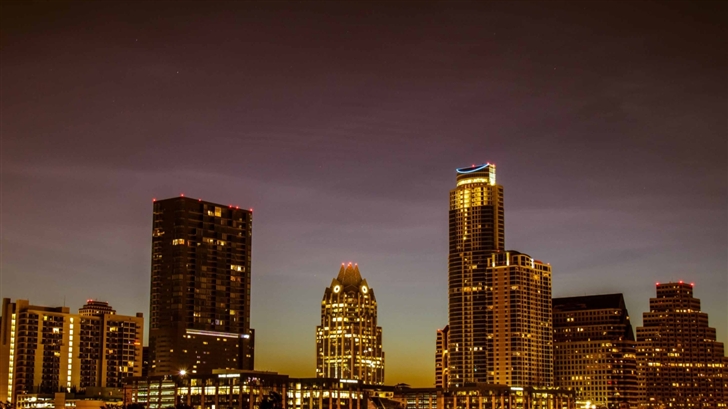 Austin Skyline At Night Mac Wallpaper