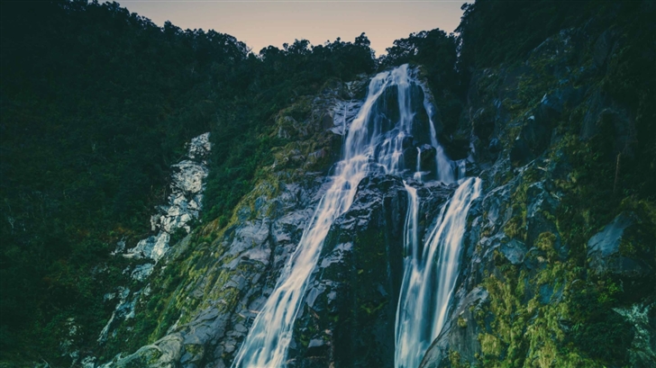 Path To The Waterfall Mac Wallpaper
