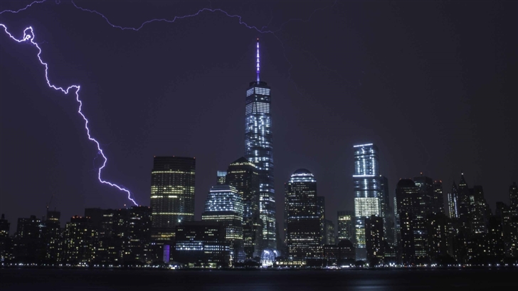 New York City Lightning Mac Wallpaper