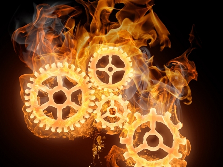 Wheels On Fire Mac Wallpaper