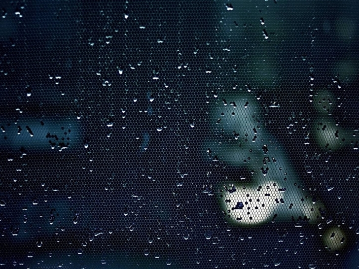 Water Drops On A Mesh Mac Wallpaper