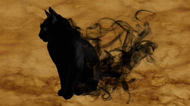 Halloween Black Cat Mac Wallpaper