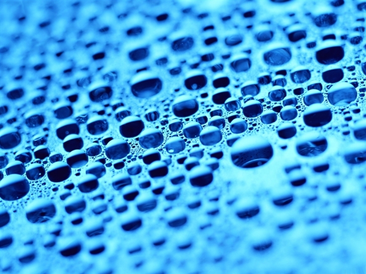 Wet Blue Surface Mac Wallpaper