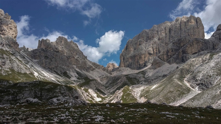 Rosengarten Mountain Range In Italy Mac Wallpaper