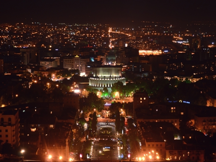 Armenia Yerevan At Night Mac Wallpaper
