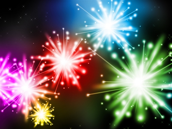 Colorful Fireworks Mac Wallpaper
