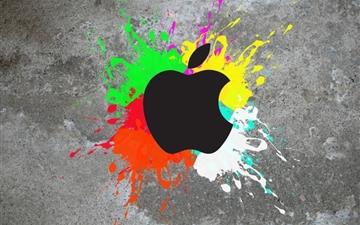 Colorful apple MacBook Air wallpaper
