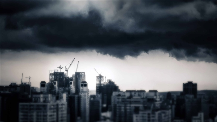 Storm Over Taichung Mac Wallpaper