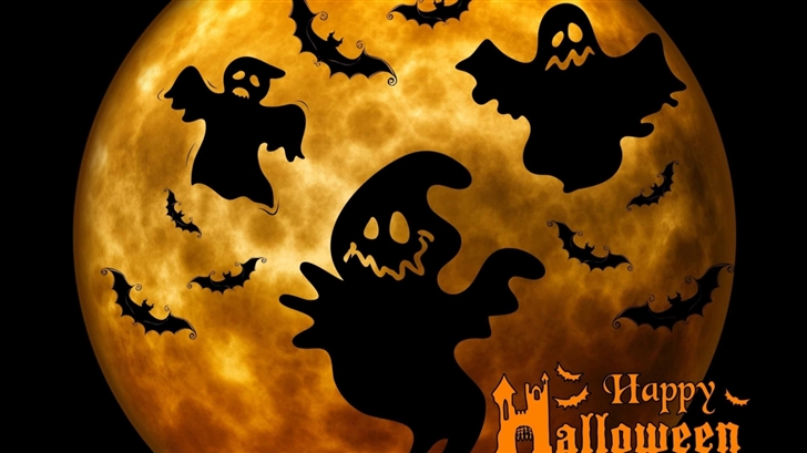 Halloween Ghosts Night Mac Wallpaper