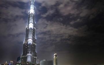 Burj Khalifa At night All Mac wallpaper