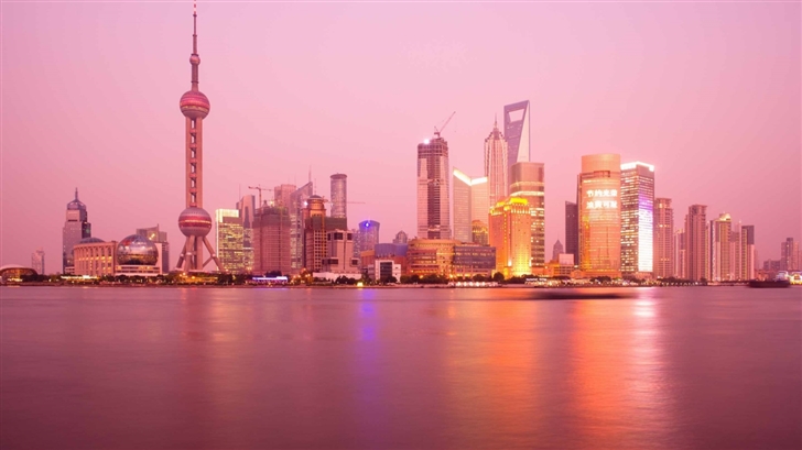 Pudong Skyline Shanghai Mac Wallpaper