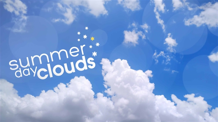 Summer Day Clouds Mac Wallpaper