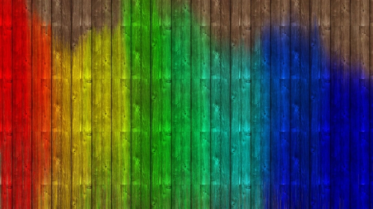 Colorful Wood Mac Wallpaper