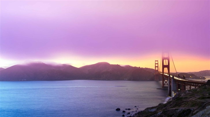 Golden Gate Sunset Mac Wallpaper