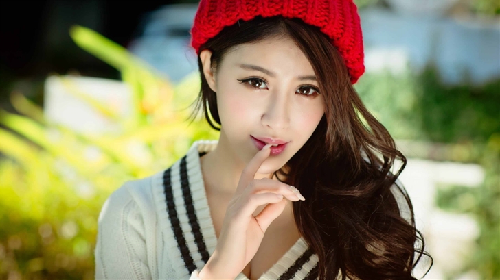 Asian girl Portrait Mac Wallpaper