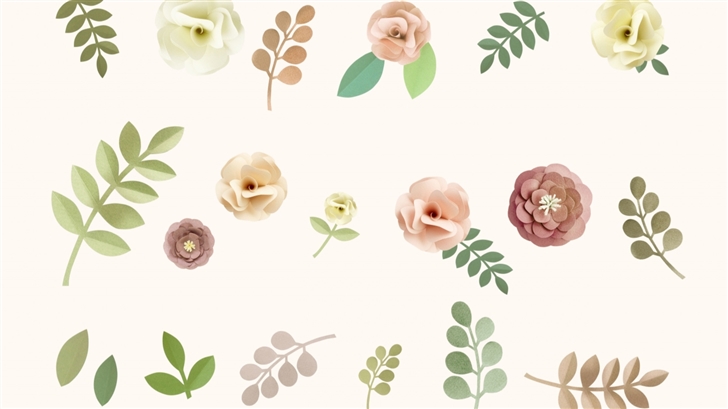 pastel Floral Background Mac Wallpaper