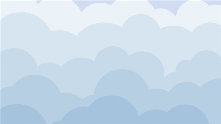 Cartoon Clouds Mac Wallpaper