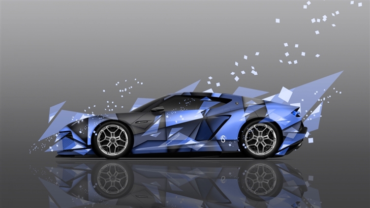 Lamborghini Asterion Side Abstract Mac Wallpaper