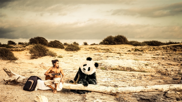 Panda Music Mac Wallpaper