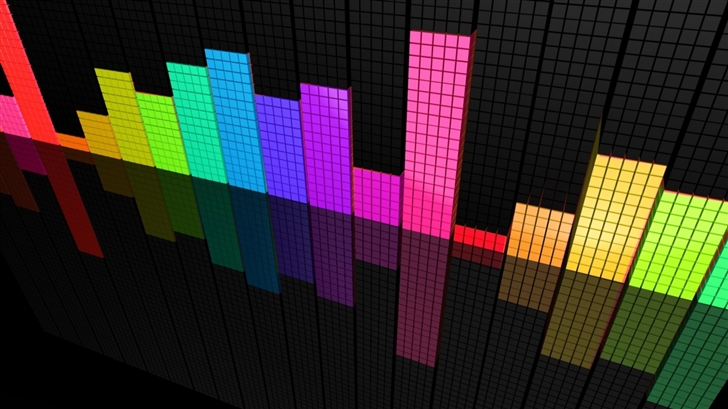 Colorful Equalizer Mac Wallpaper