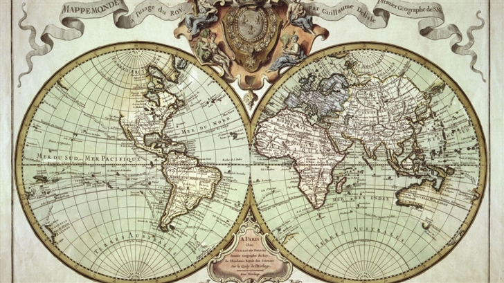 Old Global Map Mac Wallpaper