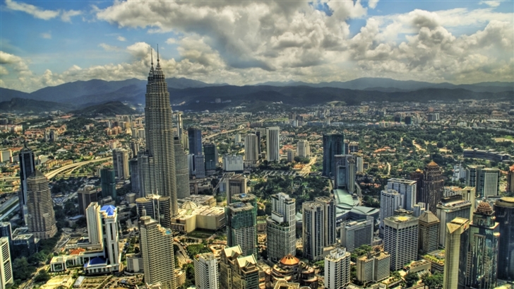 Kuala Lumpur From The Air Mac Wallpaper